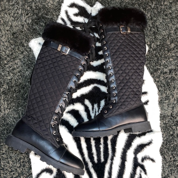 Kalima quilted faux leather boots - Picture 8 of 13